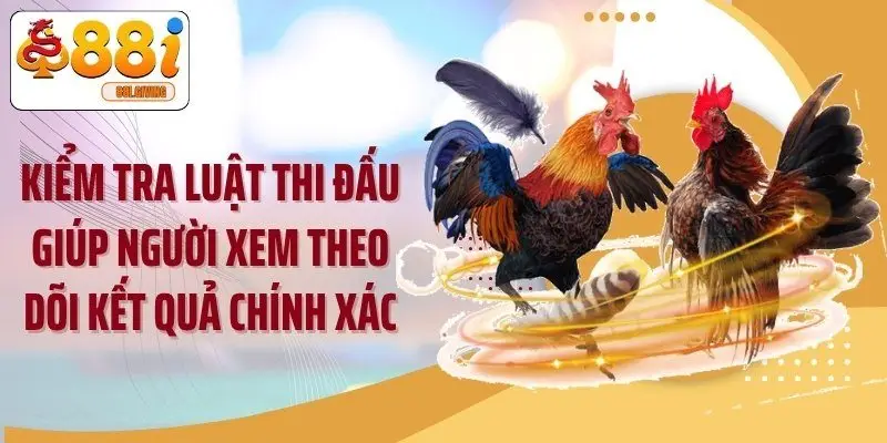 Kiểm tra luật thi đấu giúp người xem theo dõi kết quả chính xác